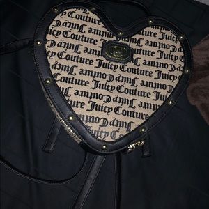 Juicy couture heart shaped back pack